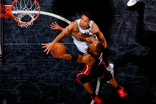 Chris Bosh finished with 18 points in Game 2, including a late three-pointer to help seal the Heat's win.